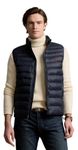 Polo Ralph Lauren Men's Down Pony Full Zip Active Vest, Navy, XXL