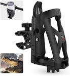 KEMIMOTO Motorcycle Cup Holder, ATV Drink Holder with 360 Rotation Crocodile-Bite Clamp, Dirt Bike Bottle Holder Compatible with Hydro Flasks, Yeti, Stanley, Other Bottles Maximum Diameter in 3.5" (1)