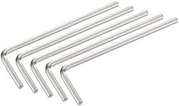 uxcell 5/64" Hex Key Wrench, L Shaped CR-V Repairing Tool 5 Pcs