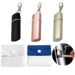 5 Pcs Portable Pocket Ashtray Set, Mini Cigarette Ashtray with Keychain, Compact Cigarette Ash Bag, Fireproof, Smell Proof Ash Pouch for Outdoor, Travel