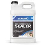 MasonryDefender Concrete Sealer for Driveways, Patios, & Sidewalks - Deep Penetrating Water Repellent Protection - Silane Siloxane Sealer - 2.5 Gallon