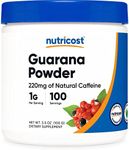 Nutricost Guarana Extract Powder 100 Grams - Natural Brazilian Herbal Caffeine/Energizer Supplement