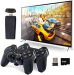 MSCFIT Retro Game Console, Plug & Play TV Gaming Console with 20,000 Built-in Games, 64GB, 4K HDMI Output, 9 Iconic Emulators, 2.4G Wireless Controllers, Black