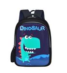 Frantic Waterproof Polyester 26 L School Backpack With Pencil/Staionery Pouch School Bag Class 1 to 8 Daypack Picnic Bag For School Going Boys & Girls(BK_Blue_Baby_Dinosaur_24_B)