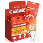 BRAMBLE 20 Pack Hand Warmers Reusable (2 per Pack, 8 Hours Heat Over 10 Days) - Pocket Warmer Pads for Golf, Hiking, Sport