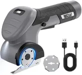 VARAI Cordless Electric Scissors, 2000mAh Fast Charging Rechargeable Fabric Cutter with Replaceable Blades, Box Cutter for Cloth, Cardboard, Plastic, Leather