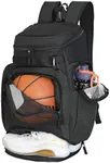 LARIPOP Basketball Backpack Large Sports Bag, Gym Bag with Ball Compartment and Shoe Compartment to Store Sports Shoes Water Bottles Laptops and Daily Necessities, Widely Used in Basketball, Soccer