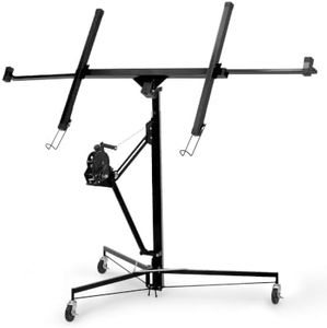 Garvee 16ft Drywall Lift with Hand Winch, Heavy Duty Manual Drywall Panel Lifter