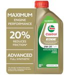 Castrol EDGE 0W-20 LL IV Engine Oil 1L, Brown