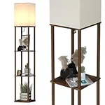 SUNMORY Floor Lamp with Shelves, Mo