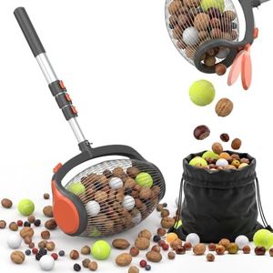 RIFPOD Acorn Picker Upper Roller with Foot Release Nut Gatherer