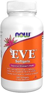 Now Foods, EVE, Multivitamínico para Mujeres, 180 Cápsulas blandas veganas, Probado en Laboratorio, Sin Gluten, Vegetariano, no GMO