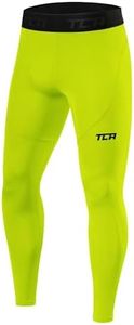 TCA Homme Pro Performance Leggings Thermique Baselayer Pantalon - Vert Clair, M