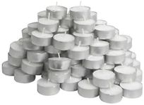 IKEA GLIMMA 100 Tealight Candles Unscented, White