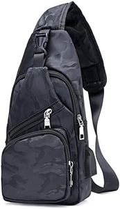 flintronic Zaino Monospalla Sling Bag, Borsa a Spalla Uomo, Borsello Tracolla (includere 1 Cavo USB)