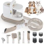 Pet Grooming Kit - PetVogue Dog Vacuum for Shedding Grooming Kit Low Noise, 3-Mode Pet Grooming Vacuum, 6-in-1 Pet Grooming Kit - Lightweight, 1.3L Dust Box - Remove 99% Pet Hairs,