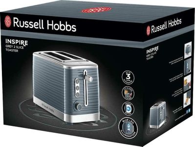 Russell Hobbs Inspire 2-Slice Toaster – Grey