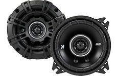 Kicker 43DSC44 D-Series 4-Inch 120 Watt 2-Way Coaxial Speakers (Pair), Black