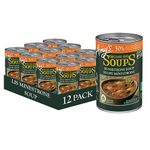 Amy’s Kitchen Organic Minestrone Soup, Light in Sodium – Vegan, Dairy-Free, Lactose-Free, Soy-Free, Corn-Free, Tree Nut-Free, Kosher, Plant-Based, 12-pack (398ml per can)