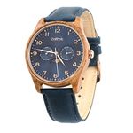 ZEITHOLZ Wood Watches for Men, Wood Watch, Gifts, Analog Watch, New Klitten Collection 42mm, 100% Natural with Japanese Quartz Movement. (Blue)