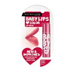 Maybelline New York Lip Balm, With SPF, Moisturises and Protects from the Sun, Pink Lolita & Baby Lips Cherry Kiss, Baby Lips, Berry Crush, 4g