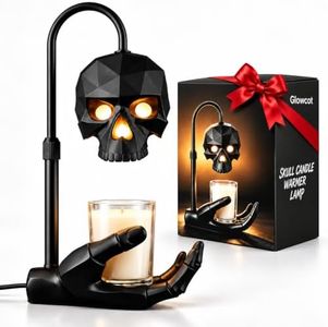 Giowcot Gothic Skull Candle Warmer Lamp with Timer & Dimmer for Home Decor