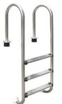 WATERTECH SYSTEMS Swimming Pool Ladder for In Ground Pools Heavy Duty Stainless Steel Pool Step Ladder with Easy Mount Legs Stainless Steel 304, 3 Step