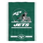 THE NORTHWEST COMPANY NFL New York Jets Draft Twin Comforter and Sham Set Draft Twin Comforter and Sham Set, Green, 64" x 86"