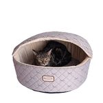 Armarkat Cat Bed, Small, Pale Silver and Beige