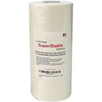 Superpunch White Adhesive Peel & Stick Tear Away Stabilizer for Embroidery - 8-inch x 25-Yard Roll, SuperStable Machine Embroidery Stabilizers Backing 2.0 oz for Hoop Less Embroidery, Made in USA