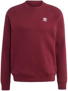 adidas Originals Trefoil Essentials Crew Neck Maroon, Medium
