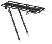 Schwinn Bike Adjustable Rear Rack, Lightweight, Can Hold Up to 26 lbs., Aluminum Alloy, Fits Most Adult Bike Frames 24 Inch - 29 Inch & 700c Wheel Sizes, Black