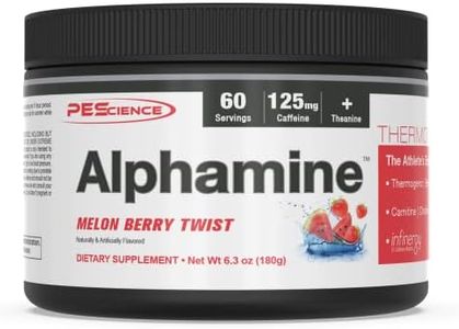 PEScience Alphamine, Weight Loss Energy Powder, Melon Berry, 60 Serving