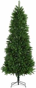 vidaXL Lifelike Green Artificial Christmas Tree - 240 cm Height - Indoor and Outdoor - Water Resistant - Durable Polyethylene and Steel Construction - Easy Assembly