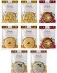 READYWISE - Simple Kitchen, Soup Favorites, Variety Pack, 8 Servings Per Pouch, Soup Mix, Family Size, MRE, Freeze Dried Food, Ready To Eat Meals, Hiking & Backpacking Food, Soup for Family, Pack of 8