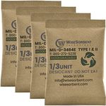 Wisesorb Kraft Clay Desiccants Packs for Safe, 11 Gram 30 Pack Dehumidifier for Gun Safe, Military Grade Moisture Absorbers, Conforms to MIL-D-3464E Type I & II Absorbents 1/3U