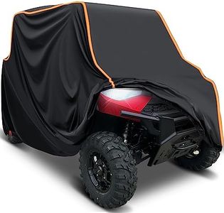 UTV Cover 4 Seater, StarknightMT Waterproof Cover Compatible with Polaris Ranger Crew 1000 900 570 800 General RZR Talon Teryx 4-Door with Reflective Strips Heavy-Duty 420D UTV Full Weather Cover