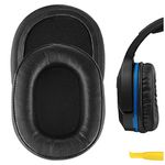 Geekria QuickFit Replacement Ear Pads for Turtle Beach Ear Force Stealth 700, 450, 420X, 600, 500P, Ear Force XO Seven Gaming Headphones Ear Cushions, Ear Cups Cover Repair Parts (Black)