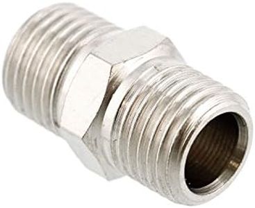 Master Airbrush Brand 1/4" BSP Male to 1/4" BSP Male Fitting Conversion Adapter Nipple, Connector for Airbrush Hoses and Compressors