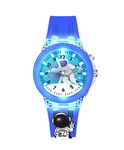 SPIKY 3D Cartoon Kids Analog Watch with LED Luminous 7 Multicolour Glowing Disco Light | Unbreakable Silicone Strap | Childrens Birthday Gift | Best Diwali Gift for Boys and Girls of Age 3-13 Years