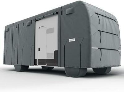 KING BIRD RV Cover, Heavy Duty 5-Layer Snow Protection, Fits 30-33ft Class A Motorhome, with Adhesive Repair Patches,Windproof Straps&Tire Covers