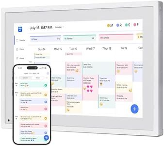 Dragon Touch 10.1" Digital Calendar Chore Chart – Interactive Touchscreen, Smart Family Planner, Hearth Display Digital Calendar Wall & Desk Mountable for Seamless Scheduling