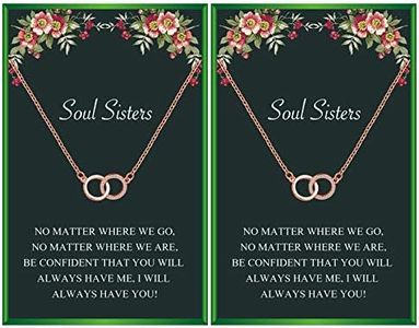 Your Always Charm Sisters Necklace Gift Best Friend Necklaces for 2 Girls Bff Necklace for 2 Soul Sister Necklace Gift, other, Cubic Zirconia