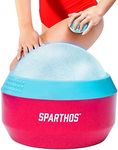 Sparthos Cold Massage Roller Ball - Fitness Cryosphere Massager - Cryo Cryocup Ice Massage Cups - for Muscle, Face, Body Muscles - Manual Polar Icing Cooling Balls - Recoup Message (Wild Pink, 60mm)