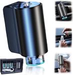 Smart Car Air Freshener,Rechargeable Aroma Diffuser with 3 Levels of Adjustable Intelligent Car Diffuser with 3 Bottles Essential Oil(cologne)