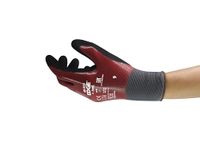 Ansell HyFlex 48-919 Professional Work Gloves, Abrasion Resistant Nitrile Coating with Firm Grip, Multipurpose Protection Gloves, Mechanical and Industrial Safety, Grey, Size L (1 Pair)