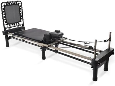 AeroPilates Reformer Home Workout Equipment, Pilates Machine w/Resistance, Black