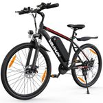 VARUN Electric Bike, 24"/26" Ebike with Removable 36V/48V Battery, 250W High-Speed Brushless Motor, E-Mountainbike with 3 Riding Modes, Electric Bicycle for Adults