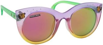 ARKAID Minecraft Girls Sunglasses | Pink Cat Eye Arkaid Shades | UV400 | One Size Fits Most Kids