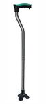 Tynor Walking Stick Tetra | Lightweight & Sturdy for Mobility Support | for Seniors & Rehabilitation | Universal Size, (Grey, 1 Unit)